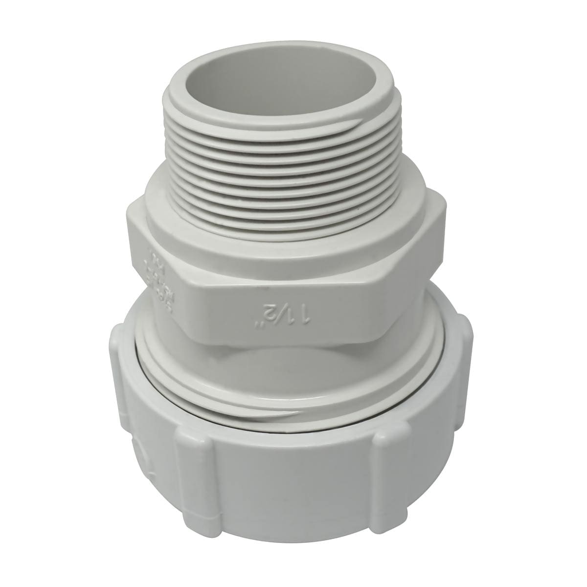 Sight Glass Compression Fitting 1-7/8" Tube x 1-1/2" NPT Male, Buna Gasket, 200 PSI, EA (PCM108)