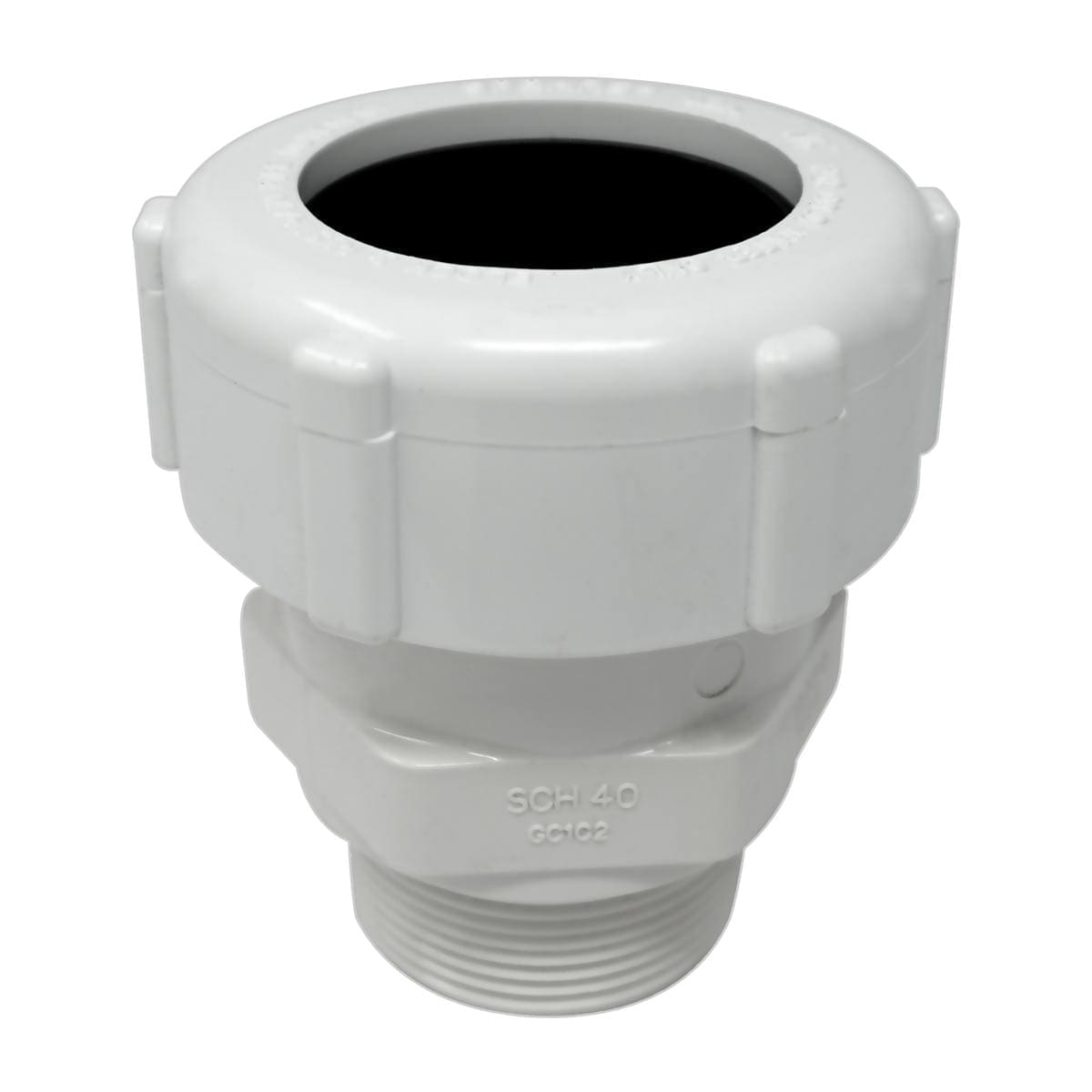 Sight Glass Compression Fitting 1-7/8" Tube x 1-1/2" NPT Male, Buna Gasket, 200 PSI, EA (PCM108)