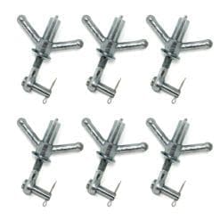 1010-0002-B Wing Nut Assemblies, Greasable, Bulk Pack