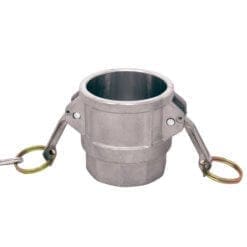 Aluminum Type D Cam and Groove Fitting, 2" (CAM-20-D-AL)