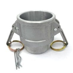 Aluminum Cam and Grove Fitting, Type B, 2" - CAM-20-B-AL