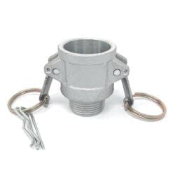 Aluminum Type B Cam and Groove Fitting, 1" Female Camlock x 1" Male NPT (CAM-10-B-AL)