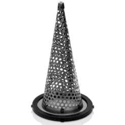 3" Funnel Suction Strainer, Witch Hat, Stainless Steel