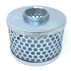 2" Round Hole Suction Strainer, Plated Steel