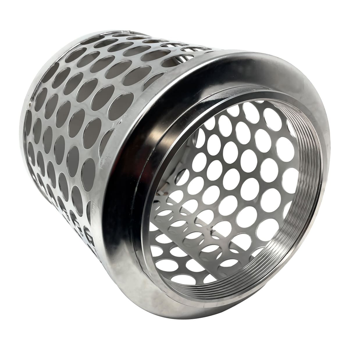 6" Suction Strainer, Round Hole, Stainless Steel - Image 5
