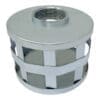 1-1/2" Suction Strainer, Square Hole, Zinc Plated Steel