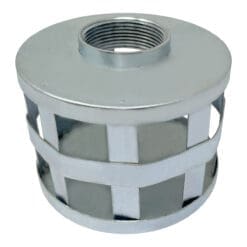 1-1/2" Suction Strainer, Square Hole, Zinc Plated Steel