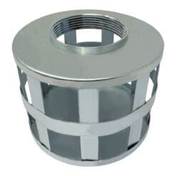 3" Suction Strainer, Square Hole, Zinc Plated Steel