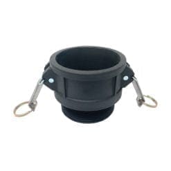 Type B Poly Cam Lock Fitting, 3" Female Cam and Groove x 3" Male NPT (CAM-30-B-PP)