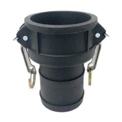 Type C Poly Cam Lock Fitting, 2-1/2" Female Camlock x 2-1/2" Hose Shank (CAM-25-C-PP)