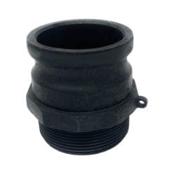 Gloxco Poly Type F Cam and Groove Fitting, 3" Male Camlock Adapter x 3" Male NPT (CAM-30-F-PP)