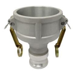 Gloxco Aluminum Type DA Cam and Groove Hose Fitting, Reducer, 3" Female Coupler x 1-1/2" Male Adapter (CAM-3015-DA-AL)