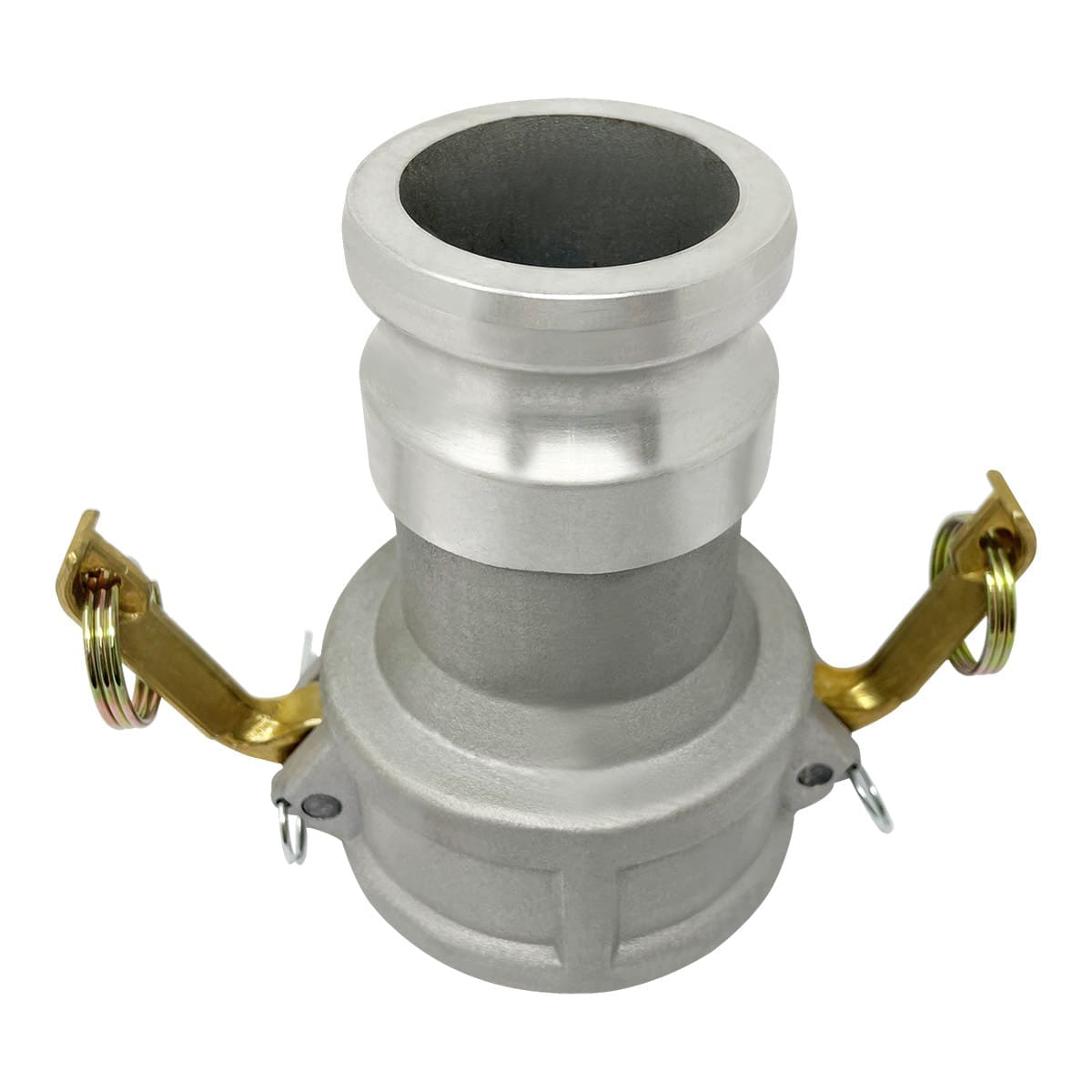 Gloxco Aluminum Type DA Cam and Groove Hose Fitting, Reducer, 3" Female Coupler x 2-1/2" Male Adapter (CAM-3025-DA-AL)