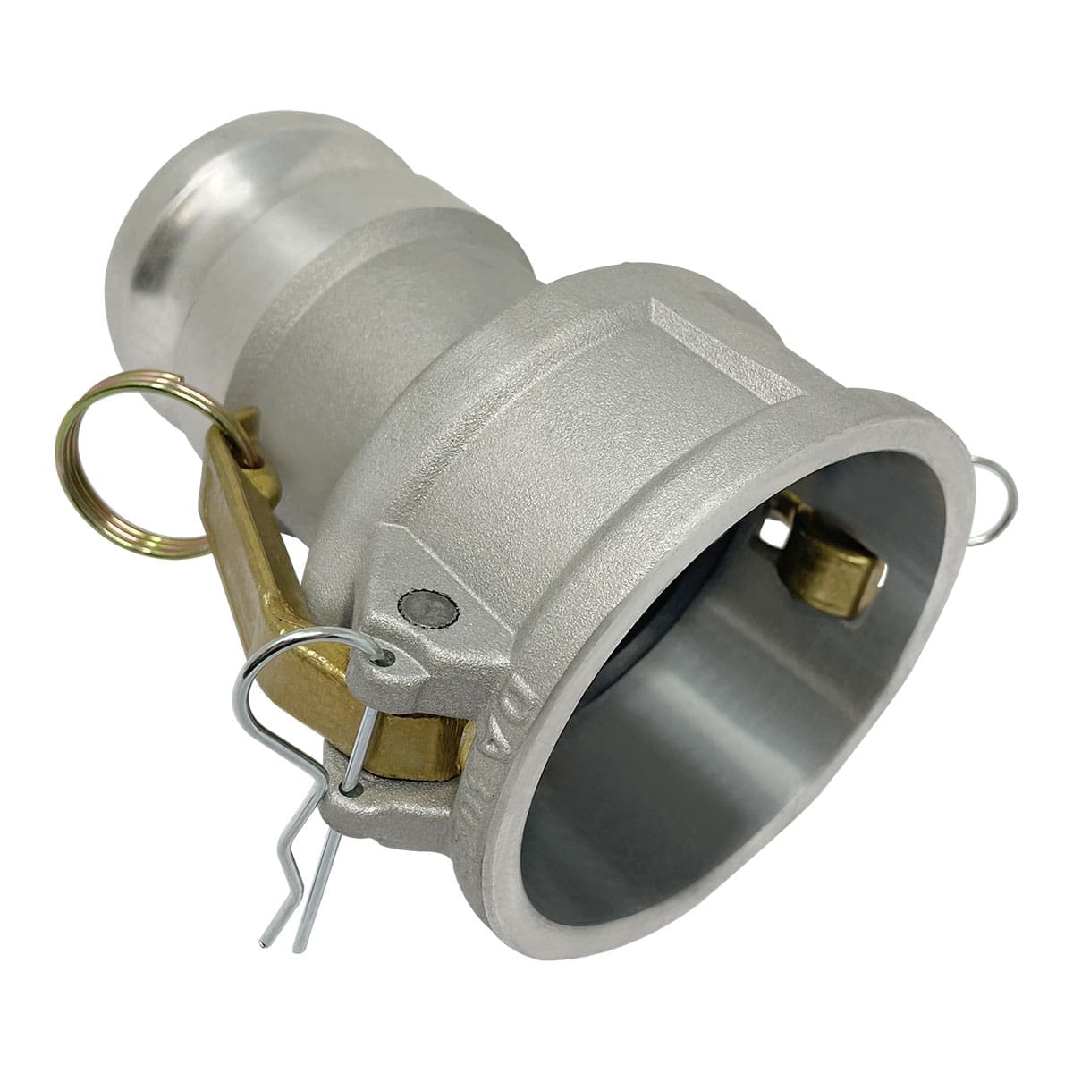 Gloxco Aluminum Type DA Cam and Groove Hose Fitting, Reducer, 3" Female Coupler x 2-1/2" Male Adapter (CAM-3025-DA-AL)