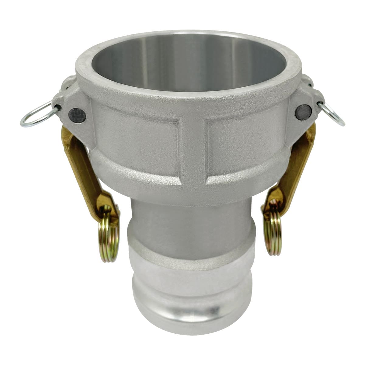 Gloxco Aluminum Type DA Cam and Groove Hose Fitting, Reducer, 3" Female Coupler x 2-1/2" Male Adapter (CAM-3025-DA-AL)