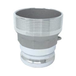 Gloxco Aluminum Type FR Cam and Groove Reducer, 3" Male Camlock Adapter x 4" Male NPT (CAM-3040-FR-AL)