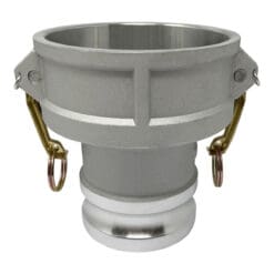 Gloxco Aluminum Type DA Cam and Groove Hose Fitting, Reducer, 4" Female Coupler x 3" Male Adapter (CAM-4030-DA-AL)