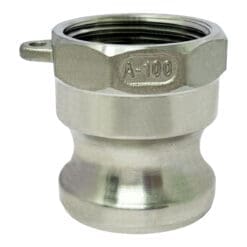 Stainless Steel Type A Cam and Groove Fitting, 1" Male Camlock x 1" Female NPT (CAM-10-A-SS)