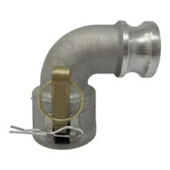 Gloxco Aluminum Type DA Cam and Groove Hose Fitting, 90 Degree Elbow, 1.5" Female Camlock x 1.5" Male Camlock (CAM-15-DA90-AL)