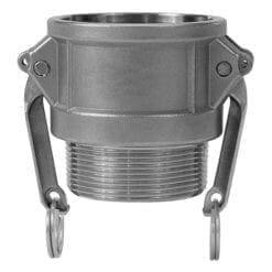 2" Type B Camlock, 304 Stainless Steel