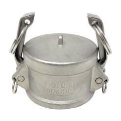 Stainless Steel 2" Cam and Groove Dust Cap, Type DC Fitting (CAM-20-DC-SS)