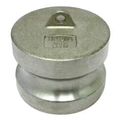 Gloxco Stainless Steel 2" Cam and Groove Dust Plug, Type DP Fitting (CAM-20-DP-SS)