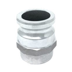 Gloxco Aluminum Type F Cam and Groove Fitting, 2-1/2" Male Camlock Adapter x 2-1/2" Male NPT (CAM-25-F-AL)
