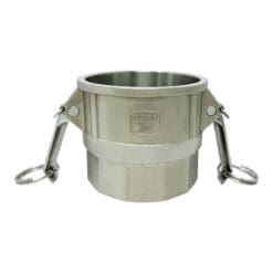 Stainless Steel Type D Cam and Groove Fitting, 3" Female Camlock x 3" Female NPT (CAM-30-D-SS)