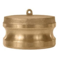 Gloxco Brass 6" Cam and Groove Dust Plug, Type DP Fitting (CAM-60-DP-BR)