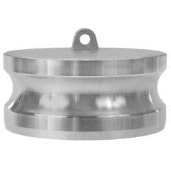 Gloxco Stainless Steel 6" Cam and Groove Dust Plug, Type DP Fitting (CAM-60-DP-SS)