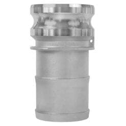 Stainless Steel 6" Type E Cam and Groove Fitting, Male Camlock to Hose Shank (CAM-60-E-SS)