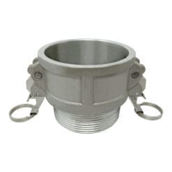 Self Locking Camlock Fitting, Type B, Aluminum, 3" Female Cam and Groove x 3" Male NPT (CAM-30-BSL-AL)