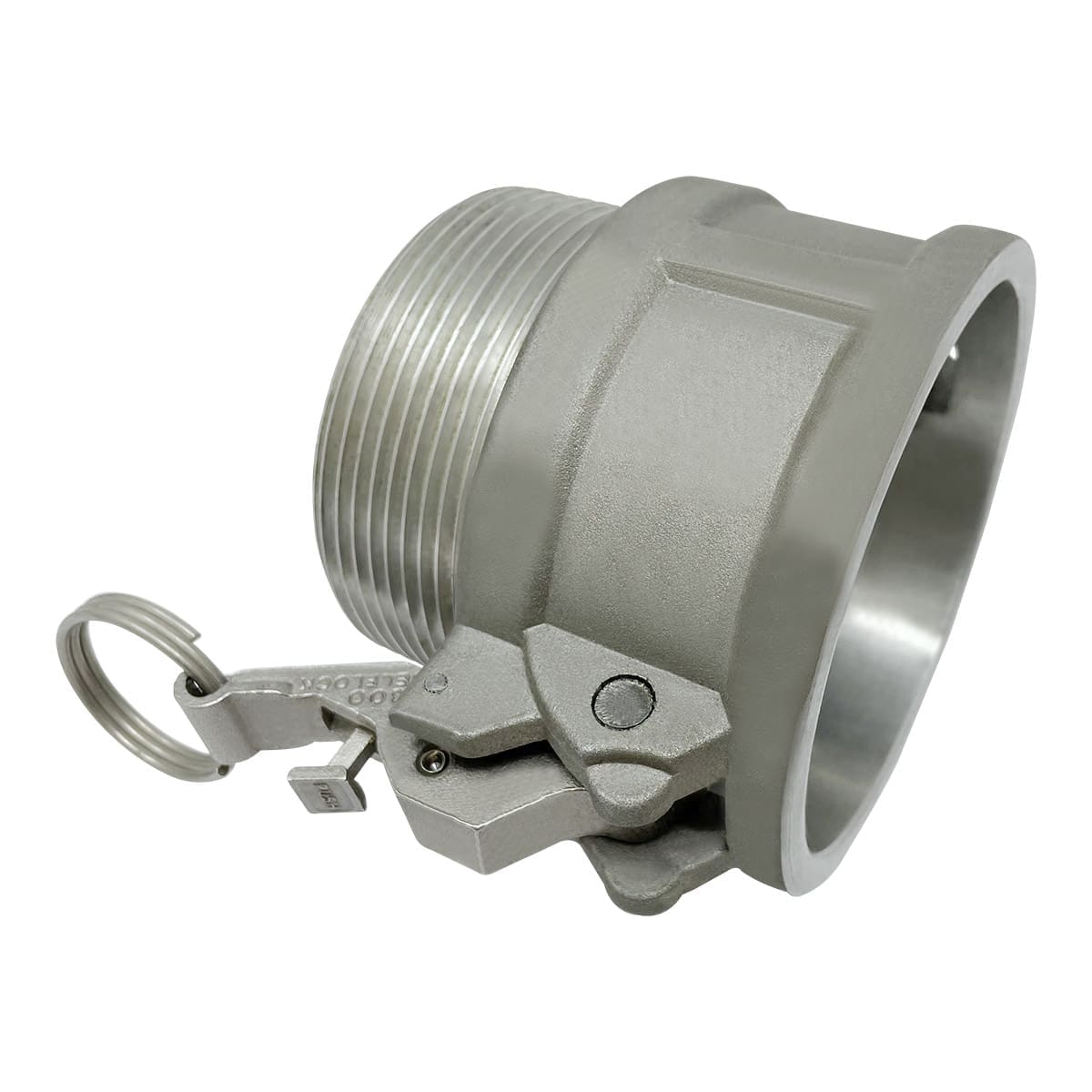Self Locking Camlock Fitting, Type B, Aluminum, 3" Female Cam and Groove x 3" Male NPT (CAM-30-BSL-AL)