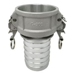 Self Locking Camlock Fitting, Type C, Aluminum, 3" Female Camlock Coupler x 3" Hose Shank (CAM-30-CSL-AL)