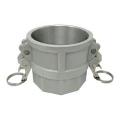 Self Locking Camlock Fitting, Type D, Aluminum, 3" Female Camlock x 3" Female NPT (CAM-30-DSL-AL)