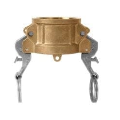 Self Locking Camlock Fitting, Type DC, Brass, 4" Cam and Groove Dust Cap (CAM-40-DCSL-BR)