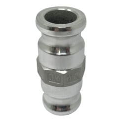 Aluminum Type AA Cam and Groove Fitting Spool Adapter, 1" Male Camlock Adapter x 1" Male Camlock Adapter (CAM-10-AA-AL)