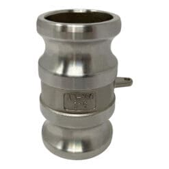 Stainless Steel Type AA Cam and Groove Fitting Spool Adapter, 1-1/2" Male Camlock Adapter x 1-1/2" Male Camlock Adapter (CAM-15-AA-SS)