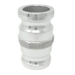 Aluminum Type AA Cam and Groove Fitting Spool Adapter, 2" Male Camlock Adapter x 2" Male Camlock Adapter (CAM-20-AA-AL)