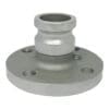 Aluminum Type FA Cam and Groove Fitting, 2" Male Camlock Adapter x 150# Flange (CAM-20-FA-AL)