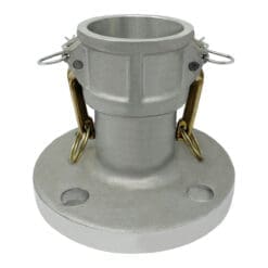 Aluminum Type FC Cam and Groove Fitting, 2" Female Camlock Coupler x 150# Flange (CAM-20-FC-AL)