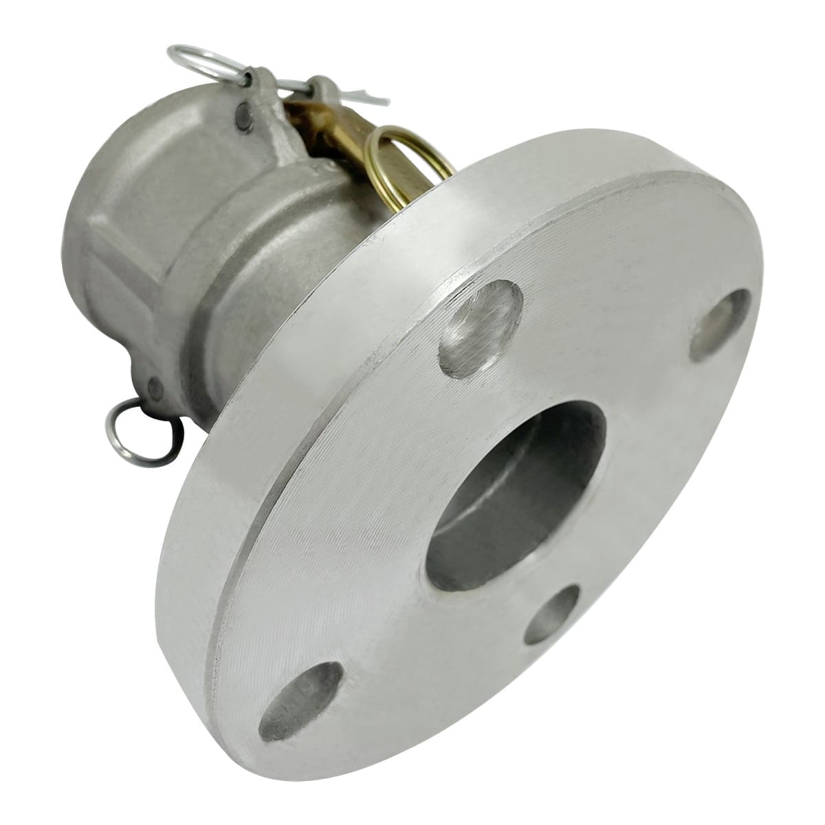 Aluminum Type FC Cam and Groove Fitting, 2" Female Camlock Coupler x 150# Flange (CAM-20-FC-AL)