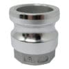Aluminum Type AR Cam and Groove Fitting Reducer, 2" Male Camlock x 1-1/2" Female NPT (CAM-2015-AR-AL)