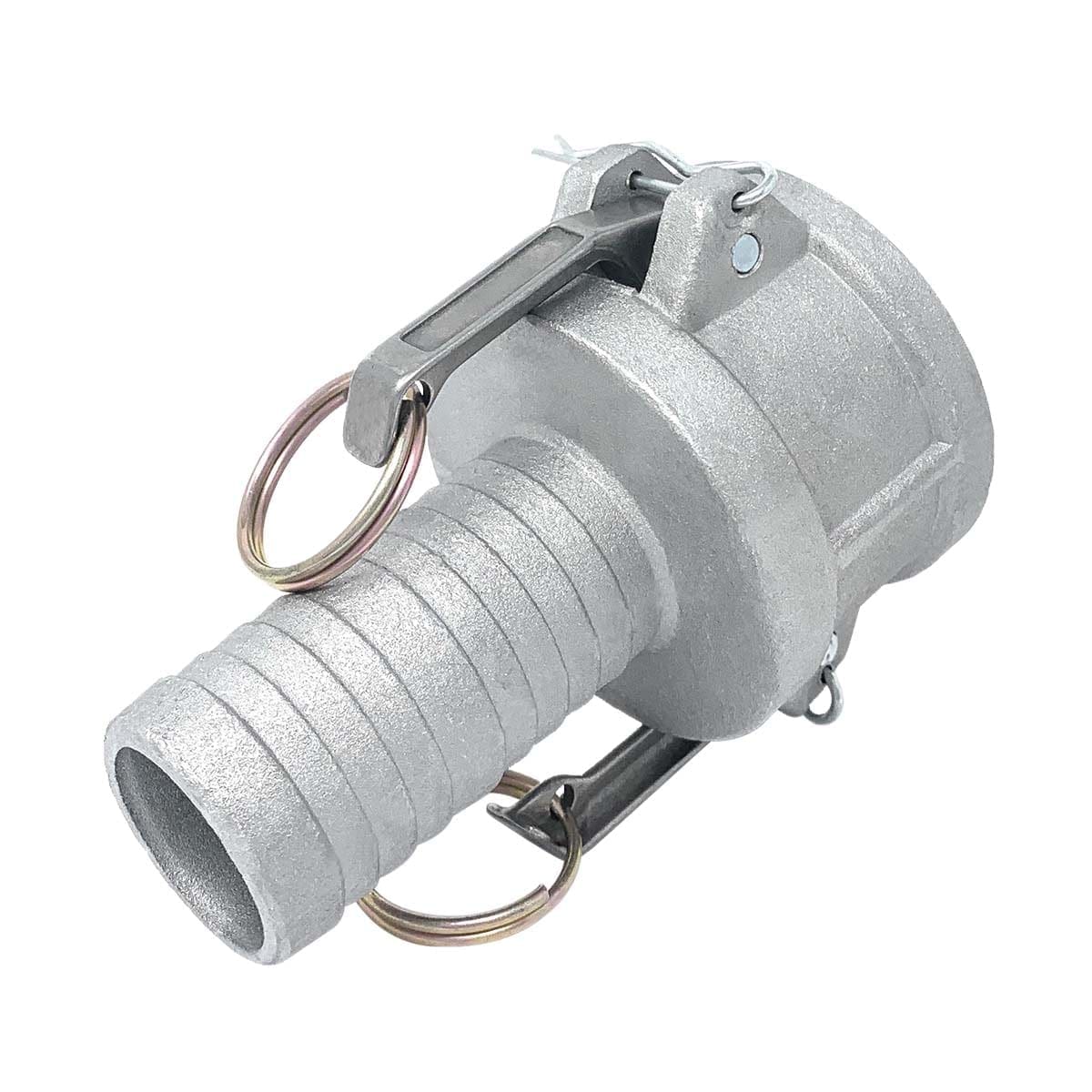 Aluminum Type CR Cam and Groove Fitting Reducer, 2" Female Camlock x 1-1/2" Hose Shank (CAM-2015-CR-AL) - Image 4