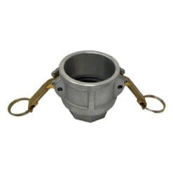 Aluminum Type DR Cam and Groove Fitting Reducer, 2" Female Camlock x 1-1/2" Female NPT (CAM-2015-DR-AL)