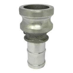 Aluminum Type ER Cam and Groove Fitting Reducer, 2" Male Camlock x 1-1/2" Hose Shank (CAM-2015-ER-AL)