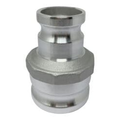 Aluminum Type AA Cam and Groove Fitting Spool Adapter Reducer, 2" Male Camlock Adapter x 3" Male Camlock Adapter (CAM-2030-AA-AL)