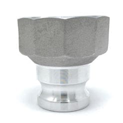 Aluminum Type AR Cam and Groove Fitting Reducer, 2″ Male Camlock x 3″ Female NPT