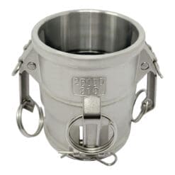 Stainless Steel Type DD Cam and Groove Fitting Spool Coupler, 2-1/2" Female Camlock Coupler x 2-1/2" Female Camlock Coupler (CAM-25-DD-SS)