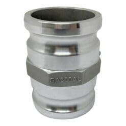 Aluminum Type AA Cam and Groove Fitting Spool Adapter, 3" Male Camlock Adapter x 3" Male Camlock Adapter (CAM-30-AA-AL)